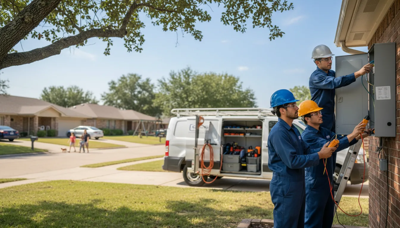 Certified electrician providing emergency electrical services in Allen, OK